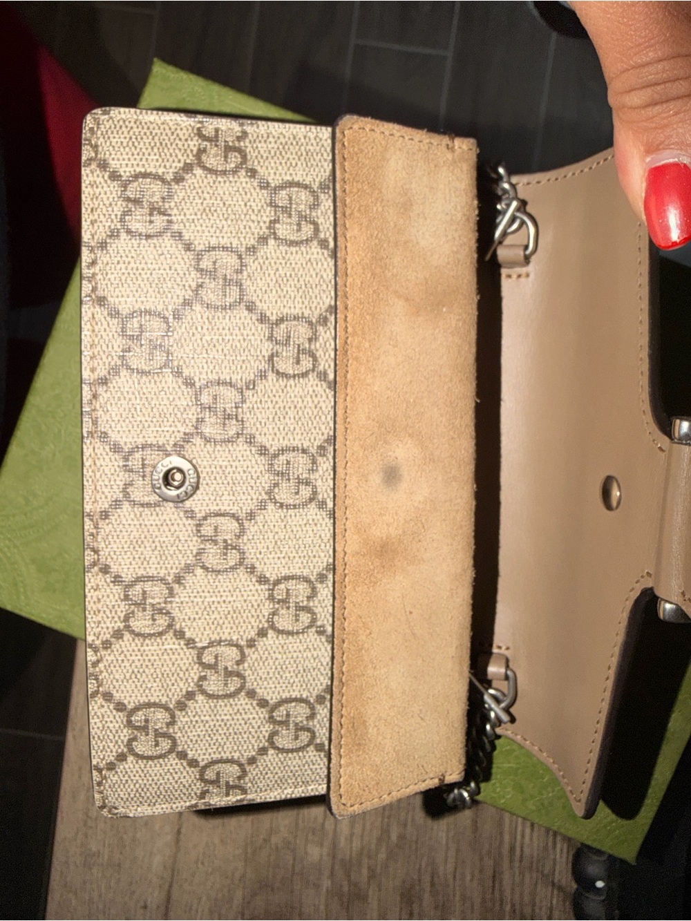 Gucci Beige GG Supreme Dionysus Mini Bag - Picture 6 of 8